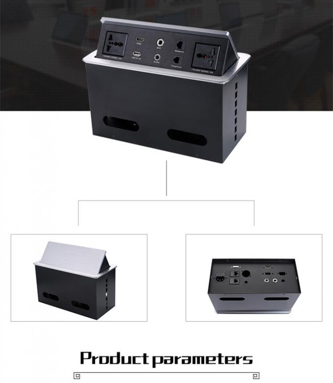 Telephone Port USB Interface Conference Table Socket , Hidden Junction Box