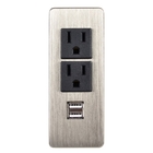 CE / CCC / ROHS Certificate Desktop Electrical Outlet With 2 US Standard Power Outlet