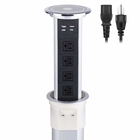Intelligent Motorised Pop Up Socket Dual USB Ports For Conference Room / Home Decoration