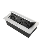 Hidden Conference Table Power Hub Aluminum Alloy Hydraulic Power Supply Data Box