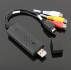 Black Cable Cubby Box , One Way USB Video Single Channel AV Signal Capture Data Acquisition Card