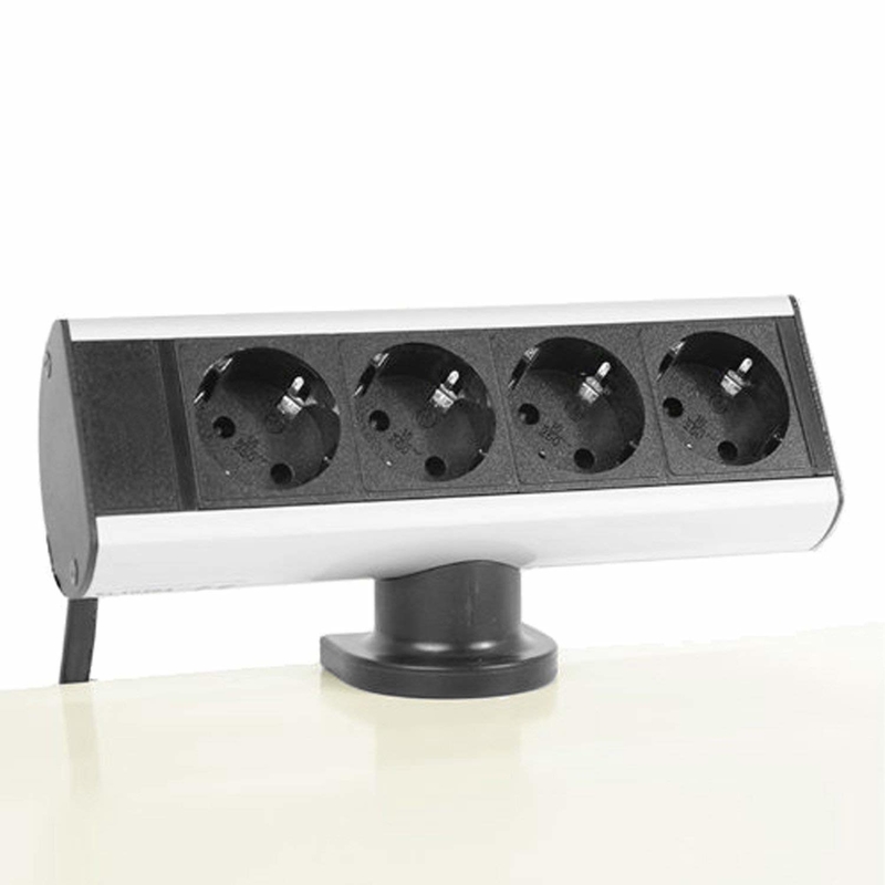 Horizontal Mounting Under Desk Power Strip For Office Furniture Desk Ice Protection Class