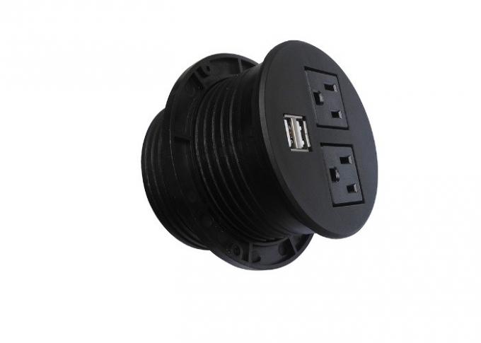 Grommet Mini Type Power Socket Outlet Abs Material Easily Flips Over