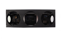 Black / Silver Desktop Power And Data Outlets For Workstation With Universal Power