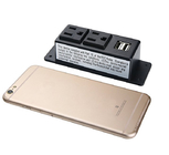 Mountable Conference Table Socket Phone Charger , Conference Room Table Inserts UL Approved