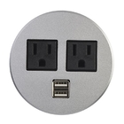 High Safety Round Power Socket , Round Receptacle Outlet Automatically Ectronics Protection