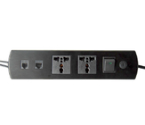 Aluminum Alloy  Universal Standard Power Data rj45 Multimedia Wall Socket Network / Desk mounted power socket