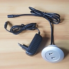 EU Standard Input 100-240V AC 50/60Hz Output 5V 2A Power Adaptor Silver Color USB Smart Phone Charge Socket for Sofa
