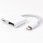 OEM Cable Cubby Box , Lightning To HDMI HD Line For Apple Mobile Phone To HDMI Converter With Screen