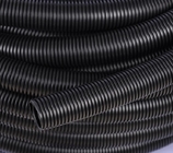 Black PE Plastic Bellows Polyethylene Threading Hose Wire And Cable Protection Sleeve