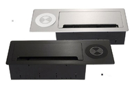 Desktop Cable Cubby Box / Wireless Charging Countertop Socket Brush Multimedia Information Box