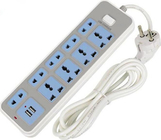 Home Desk Mount Power Strip European Style Plug Intelligent USB Lightning Fast Charging